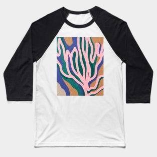 Abstract tropical leaves, Plant, Line art Baseball T-Shirt